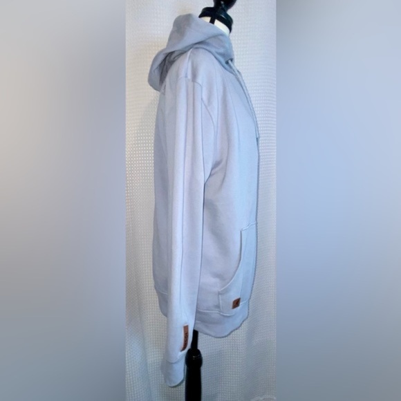 Woman’s Kangol‎ baby blue cotton blend fleece hoodie size XL fits like medium - Picture 10 of 14